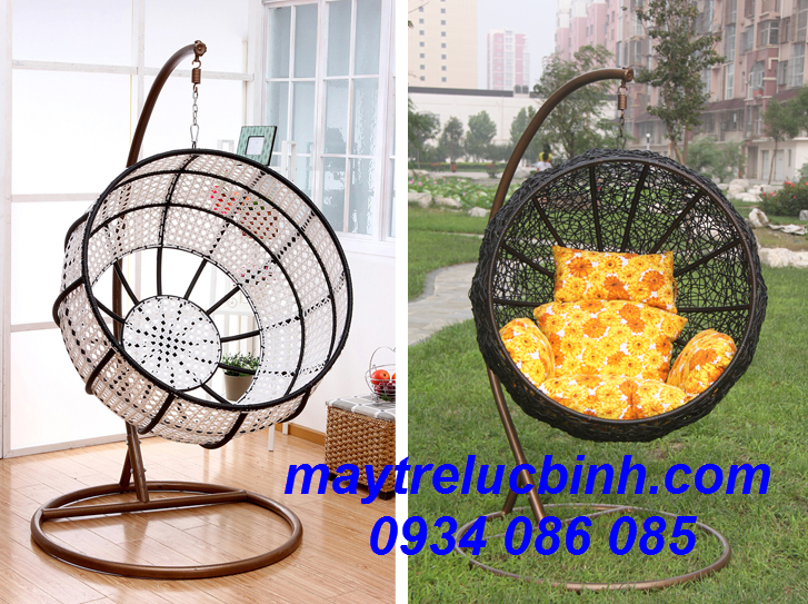 Plastic imitation rattan swing S171